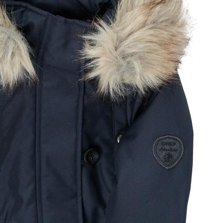 Zimná tmavomodrá bunda s kapucňou, only,158