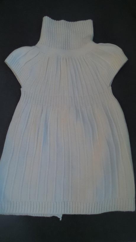 Biely šatočkový svetrík, 116