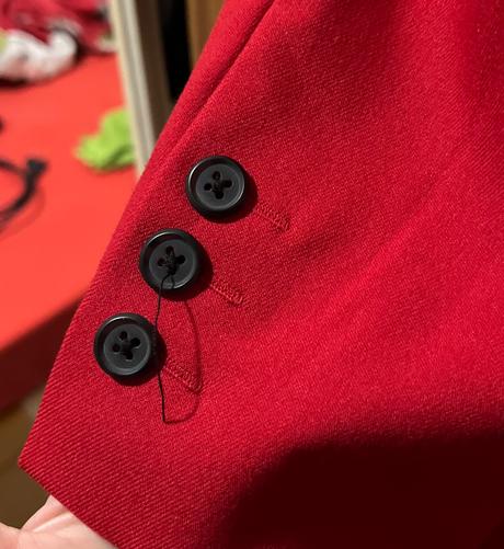 Červené sako, stradivarius,m