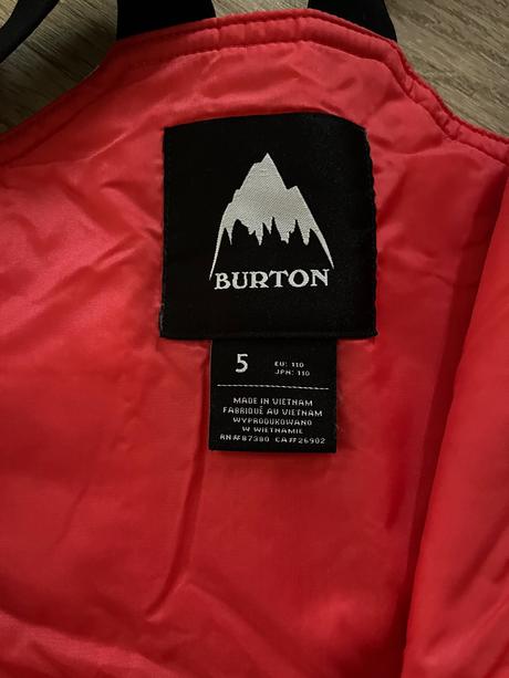 Oteplovacky, burton,110