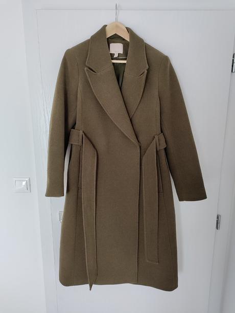 Vlnený kabát, h&m,38