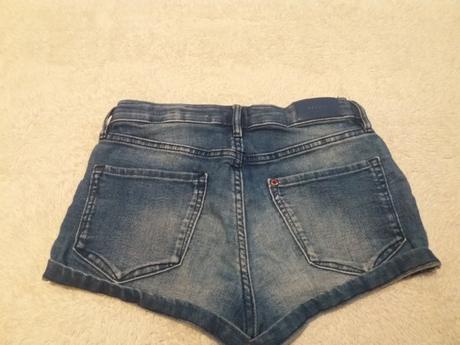 Riflove sortky, denim,146