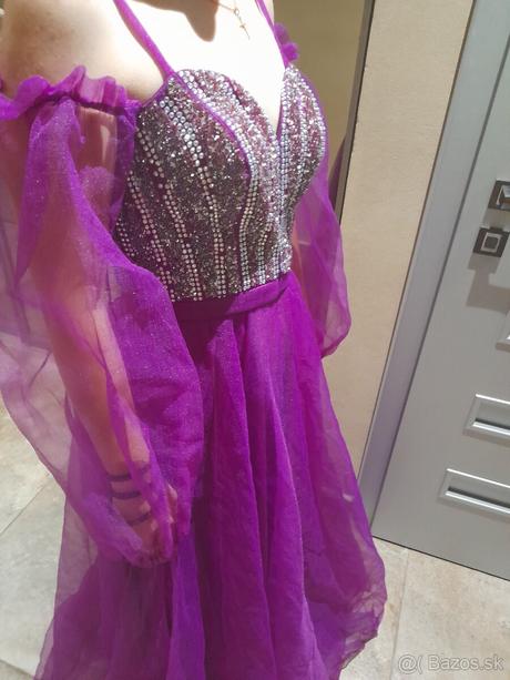 Spolocenske saty na ples, stuzkovu, s