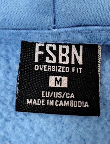 Baggy oversize mikina, fishbone,m