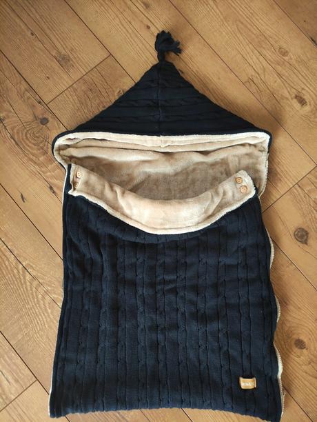 Pletený fusak do kočíka little eye, littleeye