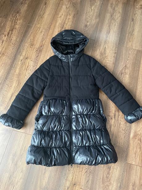 Dievčenský zimný kabát, benetton,140