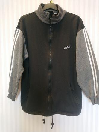 Pánska čierno sivá mikina, lets go, xl, xl