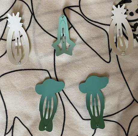 Mašličky so štipcami + sponky - pukačky - 9ks +1,