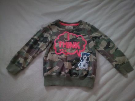 Krasna bavlnena maskacova mikina, next,98