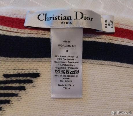 Originál christian dior šál a čiapka,