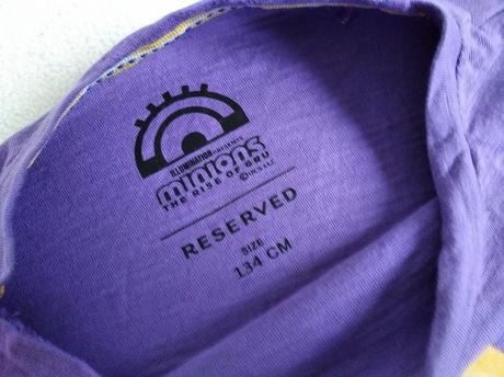 Fialové tričko mimoni, reserved,134