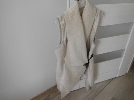 Vesta huňatá bez rukávov, s,, s