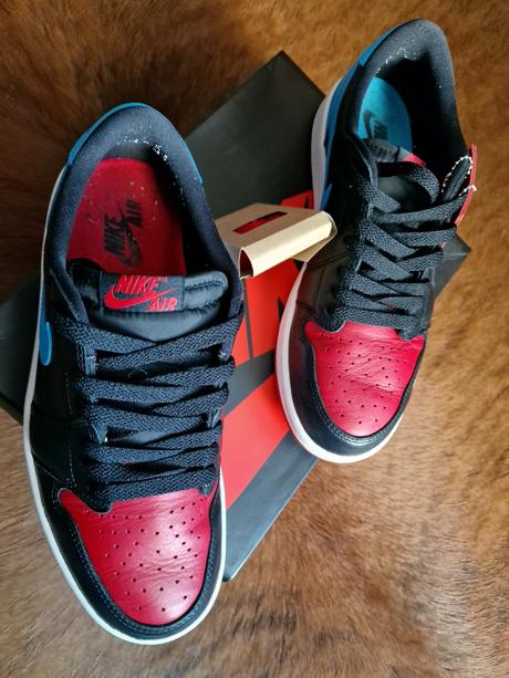 Nike air jordan 1 retro low og eu 40.5 black / pow, nike,40