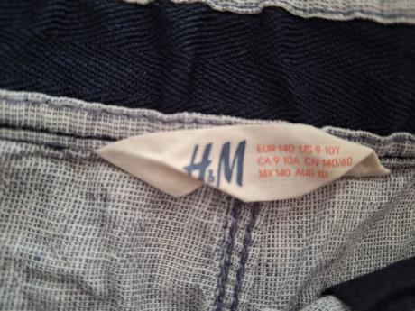 Sada 5 kraťasov 128-146, h&m,128