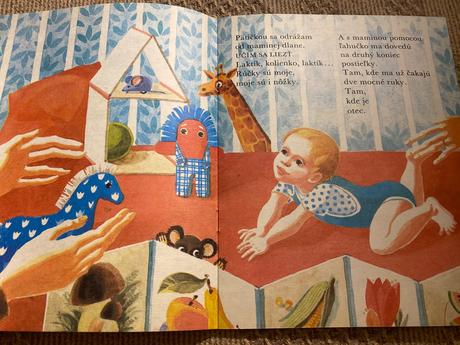 Krásna stará retro miniknižka aha, oco ako rastiem, 