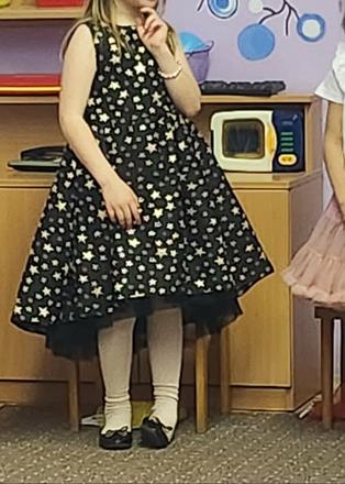 Hviezdičkové šaty, h&m,128