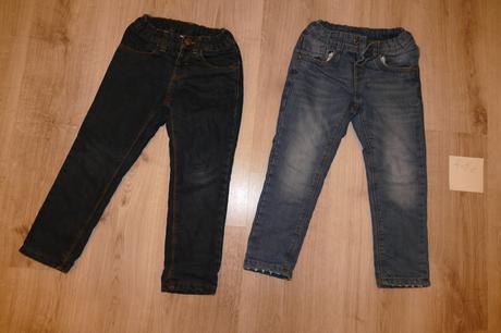 Chlapčenské zateplené rifle 4-5 rokov - 2 ks, c&a,110