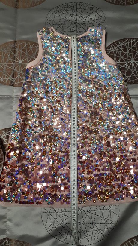 Saty s trblietkami s poštou, h&m,104