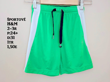 Športové šortky, h&m,98
