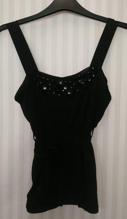 Dámsky čierny top na ramienka, nicowa, m, m