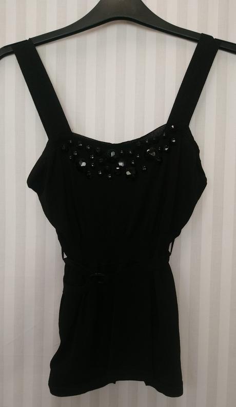 Dámsky čierny top na ramienka, nicowa, m, m