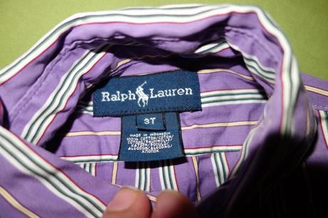 Pruzkovana kosielka ralph lauren, ralph lauren,98
