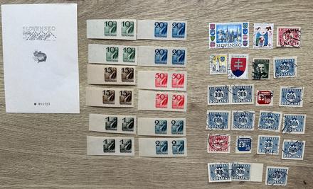 Známky slovenský štát a slovensko c.12, 