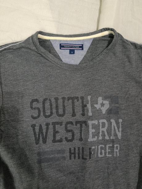 Tommy hilfiger pánske sivé tričko, tommy hilfiger,s