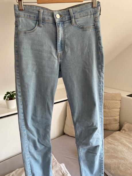 Modré rifle, h&m,36