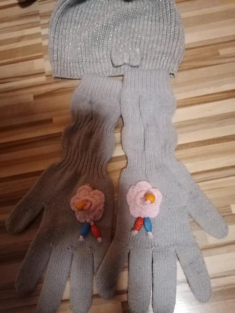 Čiapka, rukavice, h&m,134