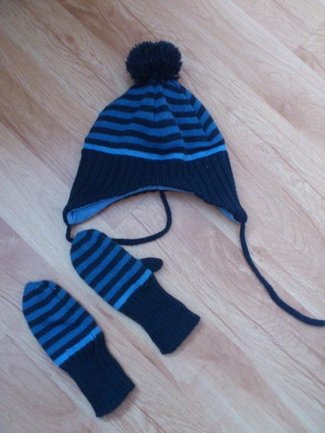 Zimná ciapka set, h&m,74