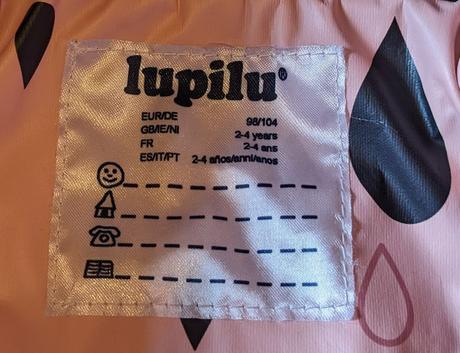 Zateplená nepremokavá bunda, lupilu,98