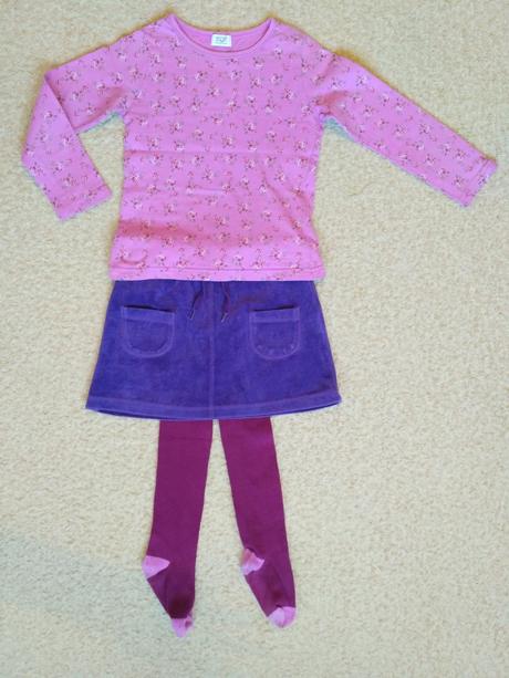 Sukňa lindex + tričko f&f veľ. 110, lindex,104