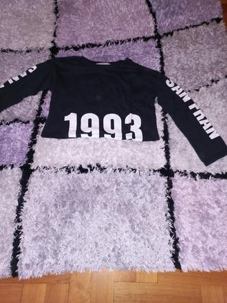 Tricka s dlhym rukavom croptop 3 kusy, h&m,146