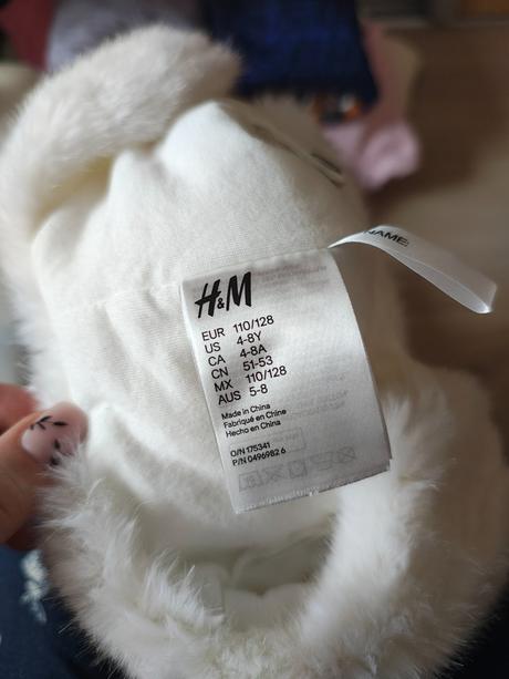 Zimná čiapka baranica, h&m,110 / 116 / 122