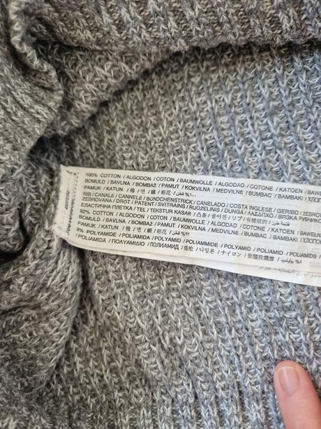 Mango sivý pánsky bavlnený sveter veľ. m, mango,m