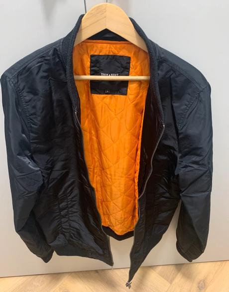 Čierny bomber only&sons abas, l