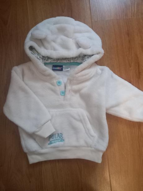 Béžová huňatá mikina, lupilu,62