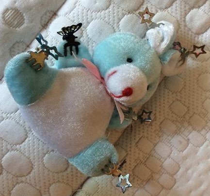 Plyšová hračka so štipcami do vlasov,