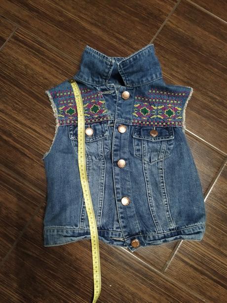 Riflovú vestu, denim co,128