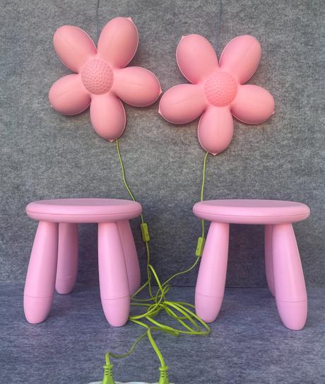 Lampy a stoličky ikea, 