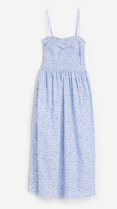 Nadherne bielomodre bavlnene šaty h&m, h&m,s