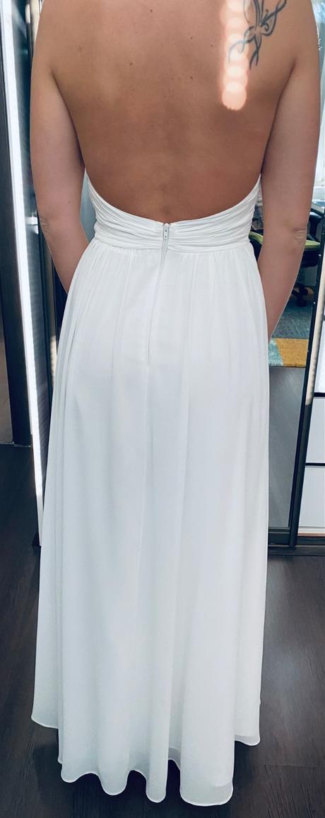 Akcia dlhé biele šaty, s