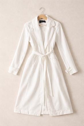 Biely trenchcoat, sinsay,s