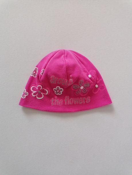 Bavlnena čiapka 92/98 s kvetmi, 92