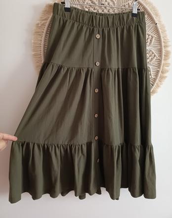 Khaki midi sukna, gate,s