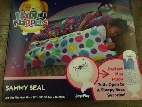 Happy nappers spacáčik zaspávačik biely tuleň samm,