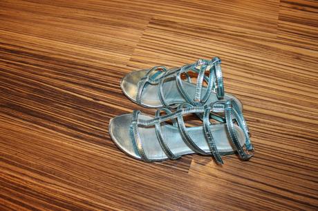 Modré metalické sandále mango v. 38, mango,38