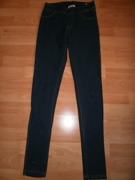 2x oblečené džegínsy 164/xs, h&m,164