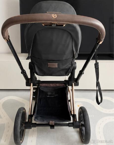 Cybex priam rose gold podvozok + vanička + š.časť, cybex,cybex priam so sedadlom lux seat